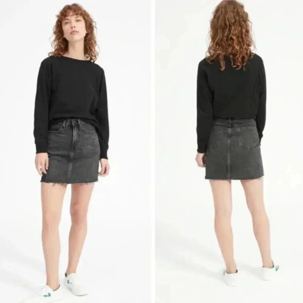 Everlane The Denim Skirt Jean mini washed black